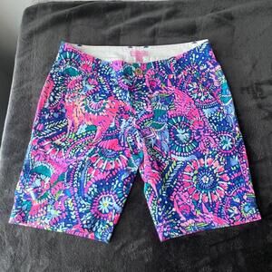 Lilly Pulitzer Shorts Size 4 10'' Chipper Shorts Fantasy Garden